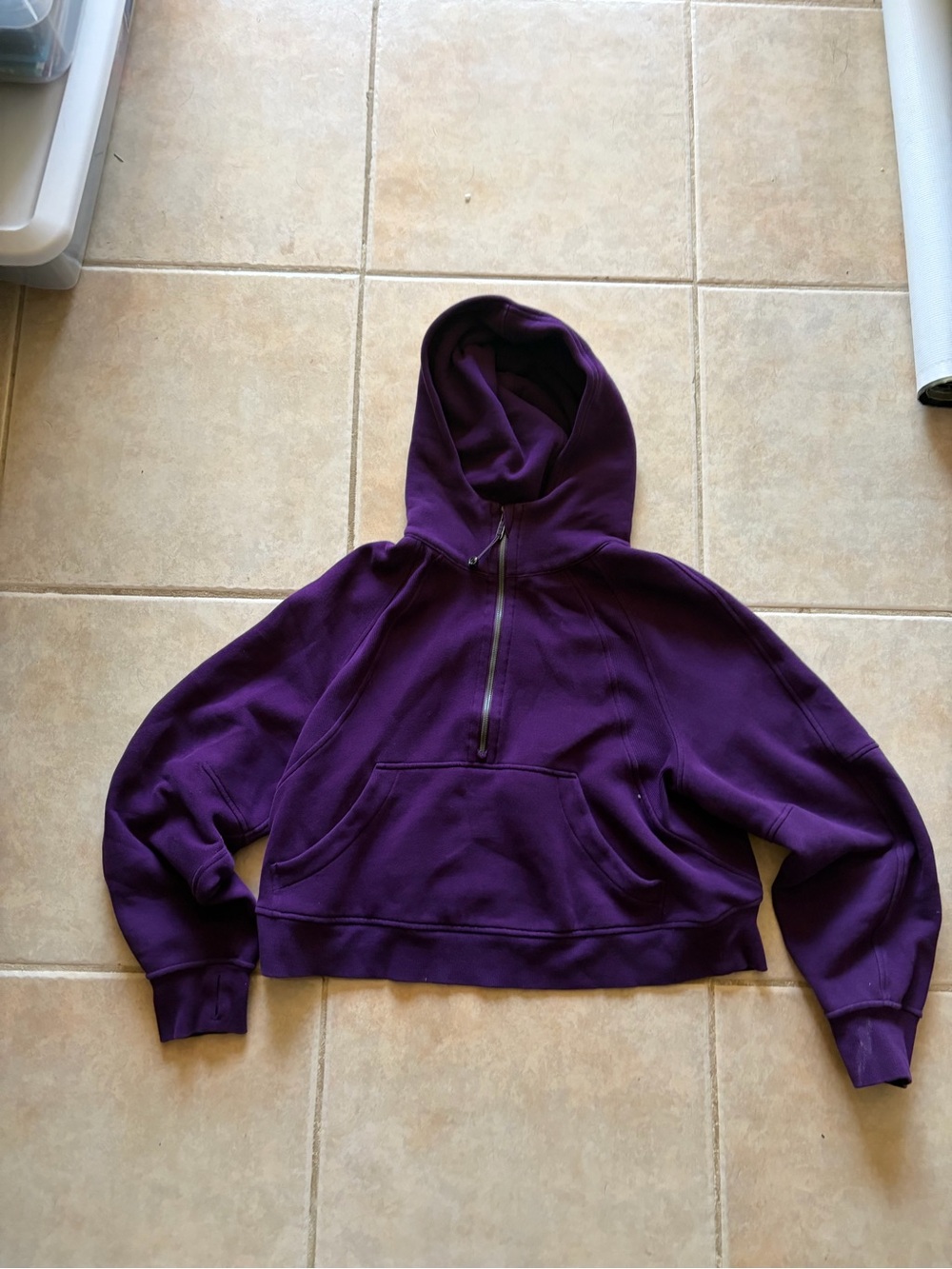 Deep Purple Lululemon Scuba with Gold Zipper